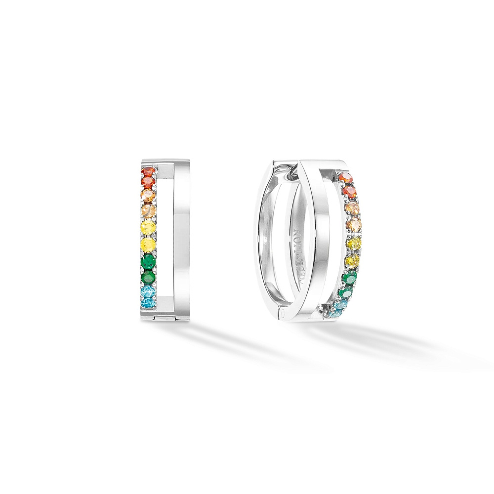 Серьги Multicolour Silver COEUR DE LION 2q0136