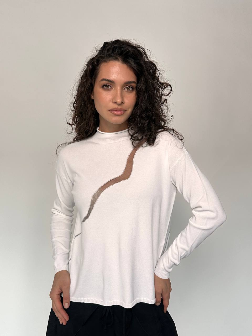 Джемпер Ломаная линия LESEL 6303L