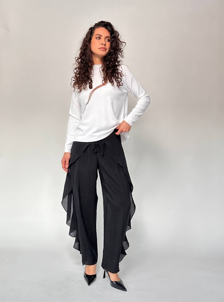 Брюки прозрачные с воланами LESEL 89200L