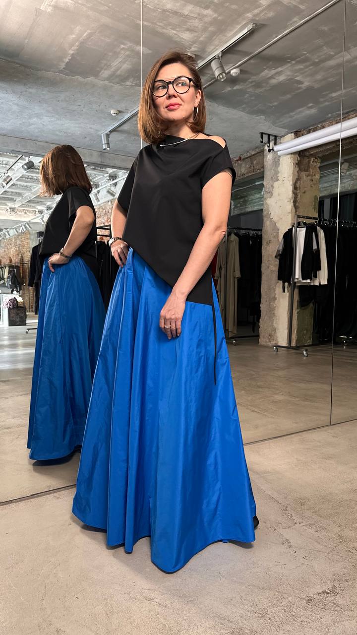 Юбка-полусолнце макси IANIS CHAMALIDY  H279