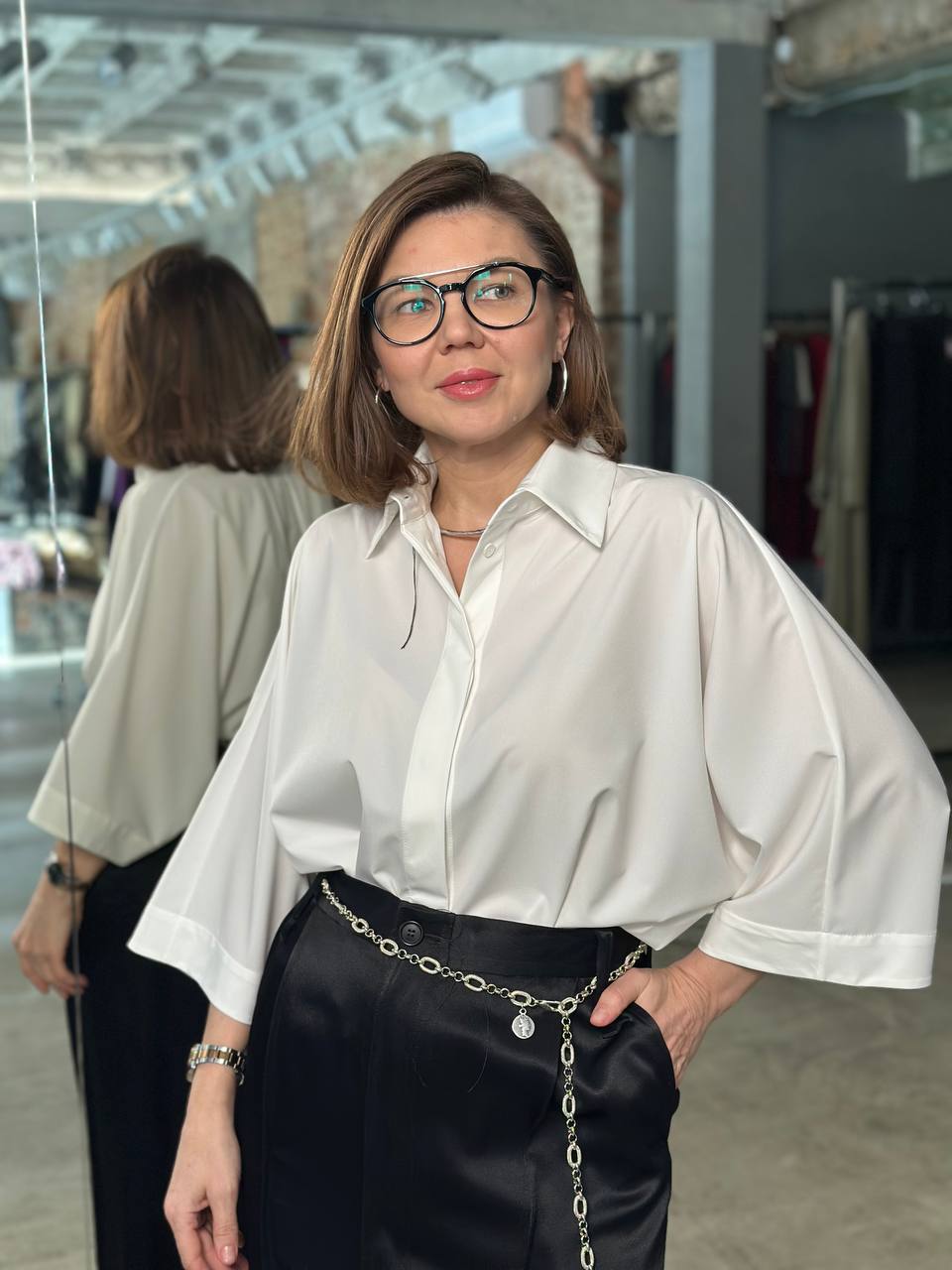 Блуза с цельнокроенным рукавом 6/1 IANIS CHAMALIDY  H546