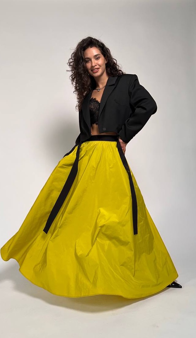 Юбка-полусолнце макси IANIS CHAMALIDY  I279