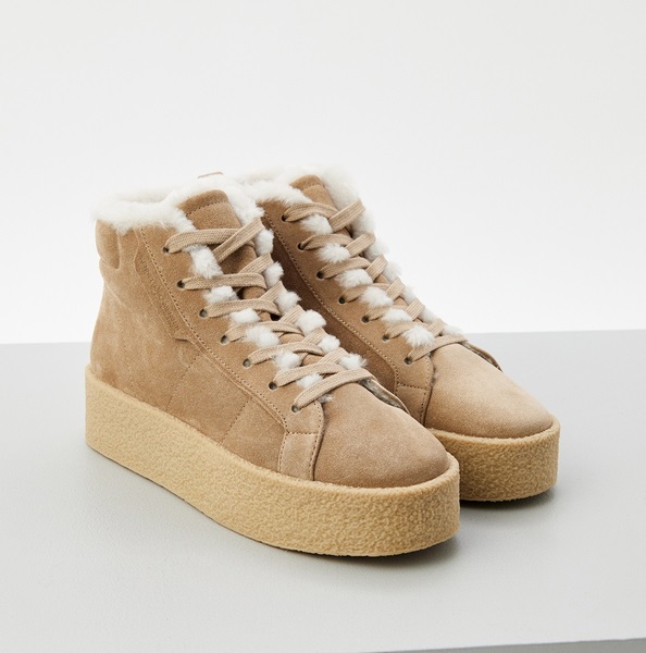 Кеды высокие (замша) на меху  KENNEL Kn26510