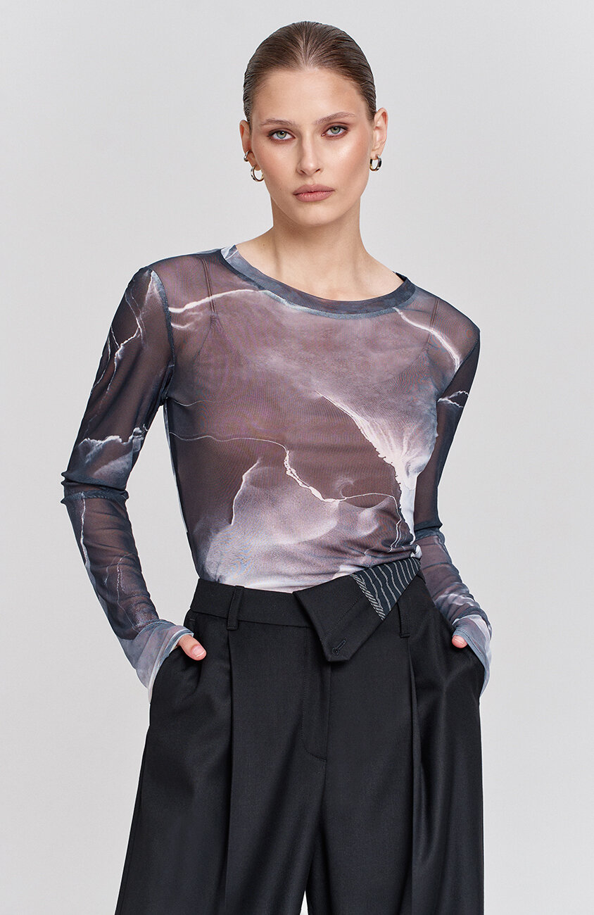 Лонгслив-сетка LARISA  BALUNOVA LB427