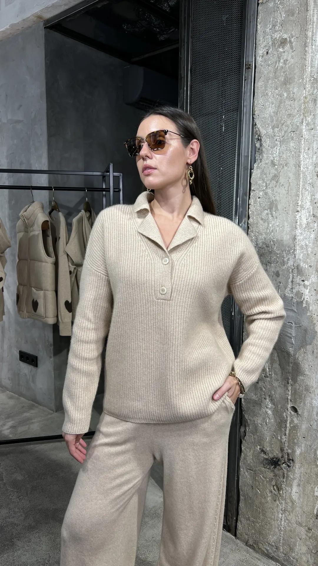 Поло с нашивкой 6/2 MIR CASHMERE MC011-25