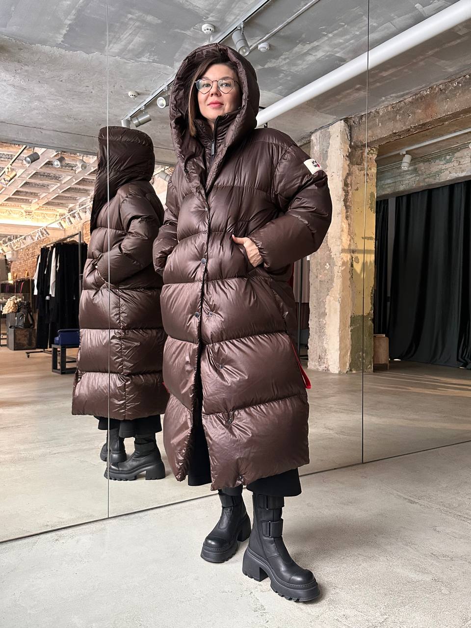 Пальто пуховое AFTER LABEL Montreuxn051