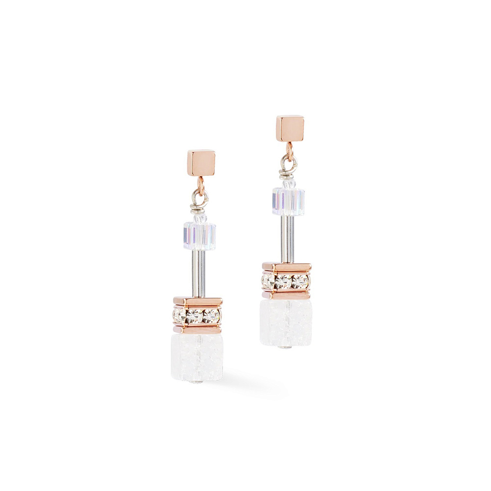 Серьги White-Rose-Gold COEUR DE LION a3018-1425