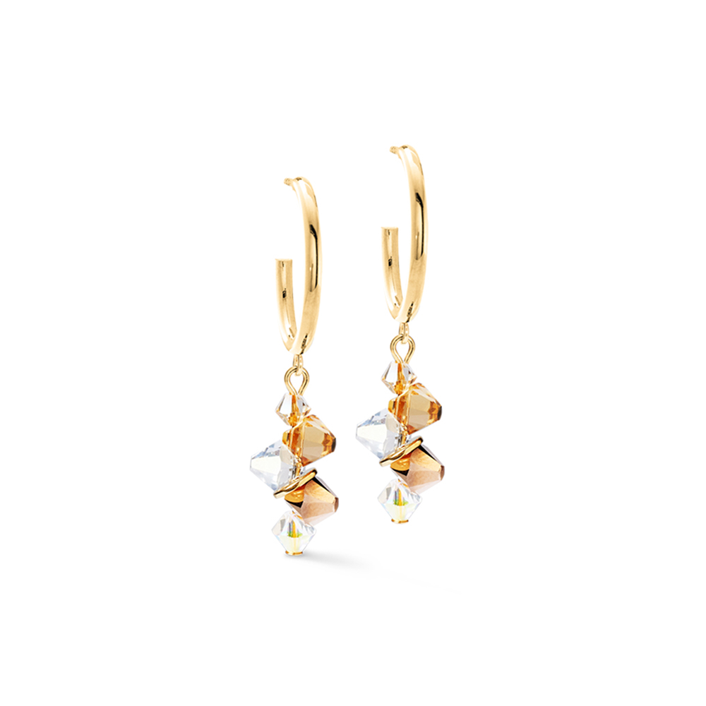 Серьги Beige-Gold COEUR DE LION a4639-1016 