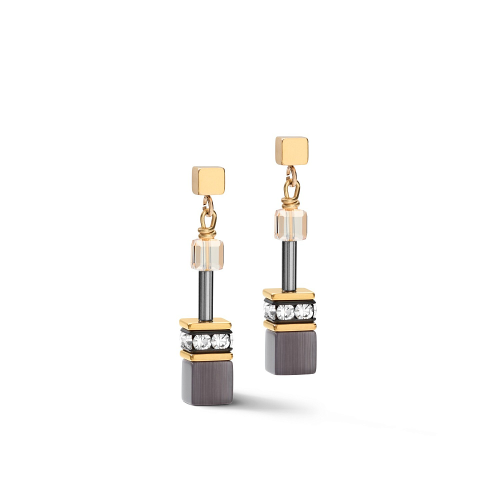Серьги Grey-Gold COEUR DE LION d2839-1216