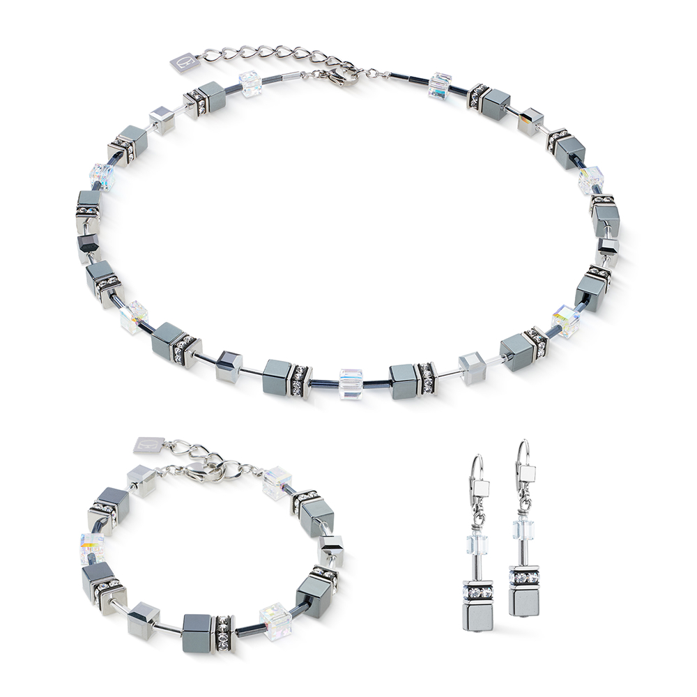 Серьги Grey-Silver COEUR DE LION q4015-1217
